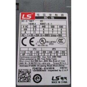 Mc-9b Mc9b Contactor AC